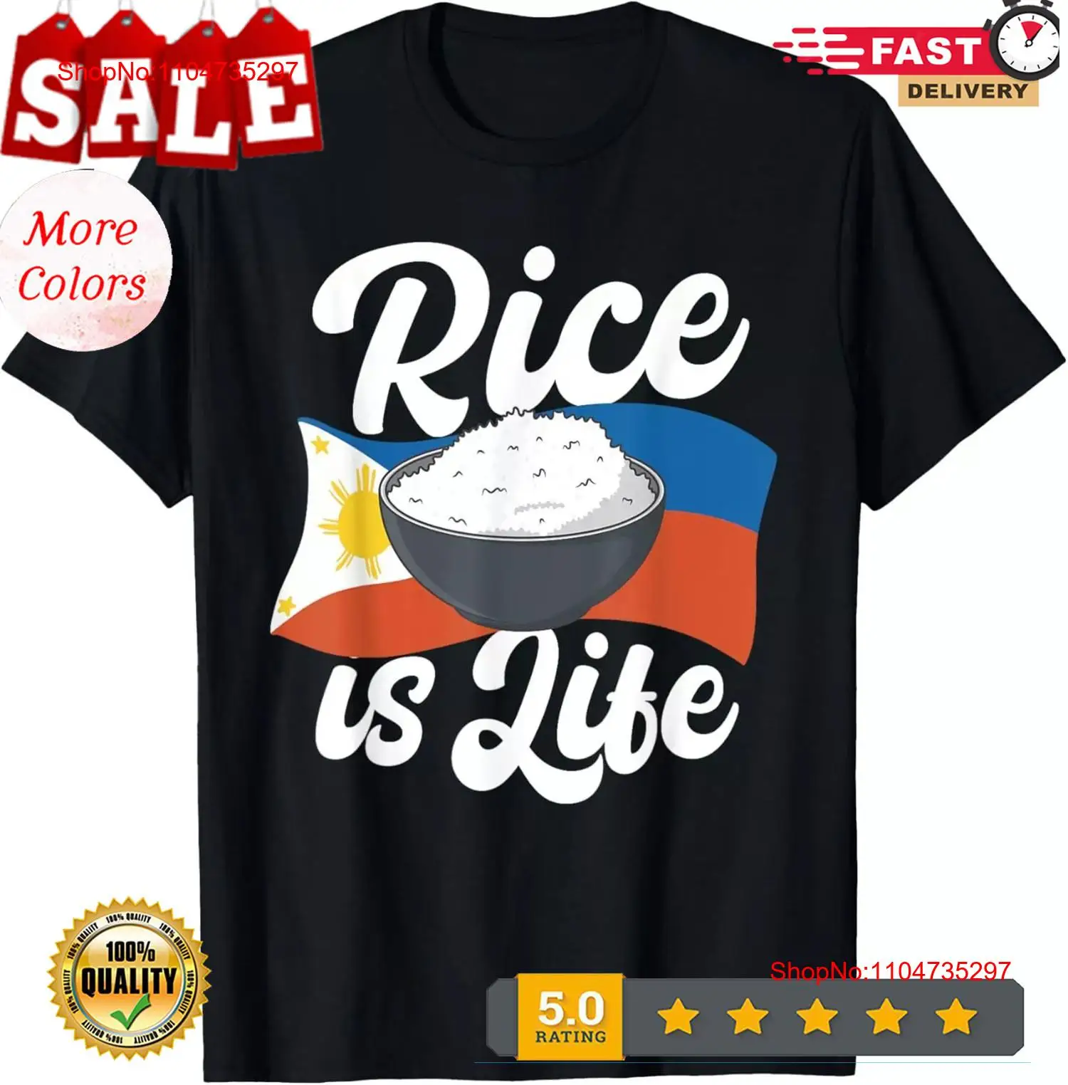 Men'S Fashion Philippines - Le riz est la vie nourriture