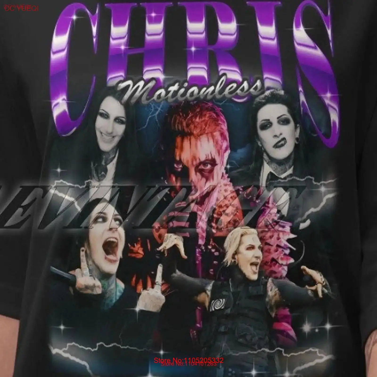 Mens Fashion In The 90S - Limité Chris Motionless Vintage T Shirt