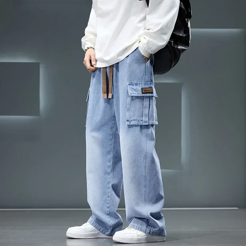 Men'S Fashion Designer - Nouveau pantalon cargo en jean délavé