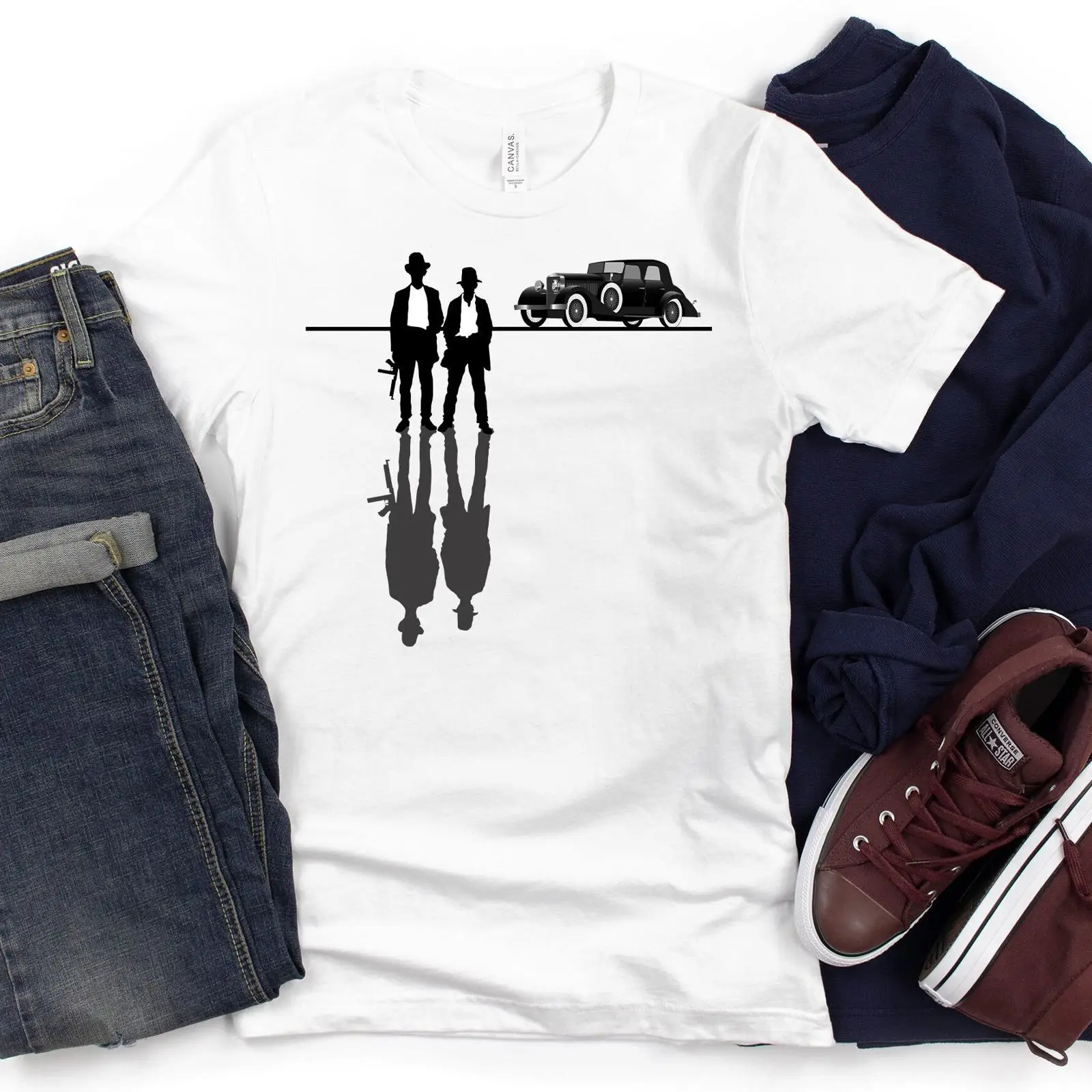 Men'S Fashion Roaring 20S - T-shirt vintage années 20 style gangster,