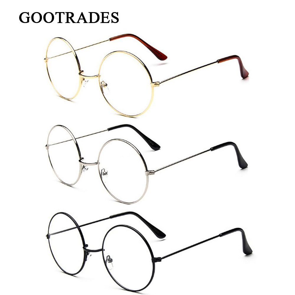 Men'S Fashion Round Glasses - Lunettes vintage à verres transparents pour