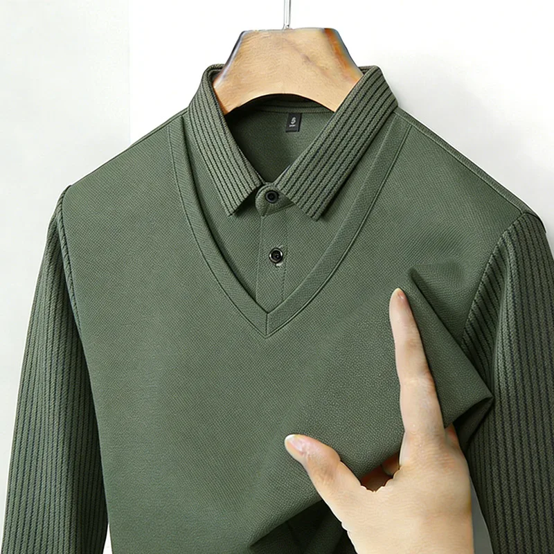Men'S Fashion Outfits - Chemise à col en V à