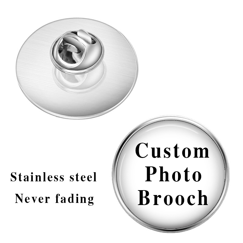 Men'S Fashion Round Glasses - Broches personnalisées avec photos sur mesure
