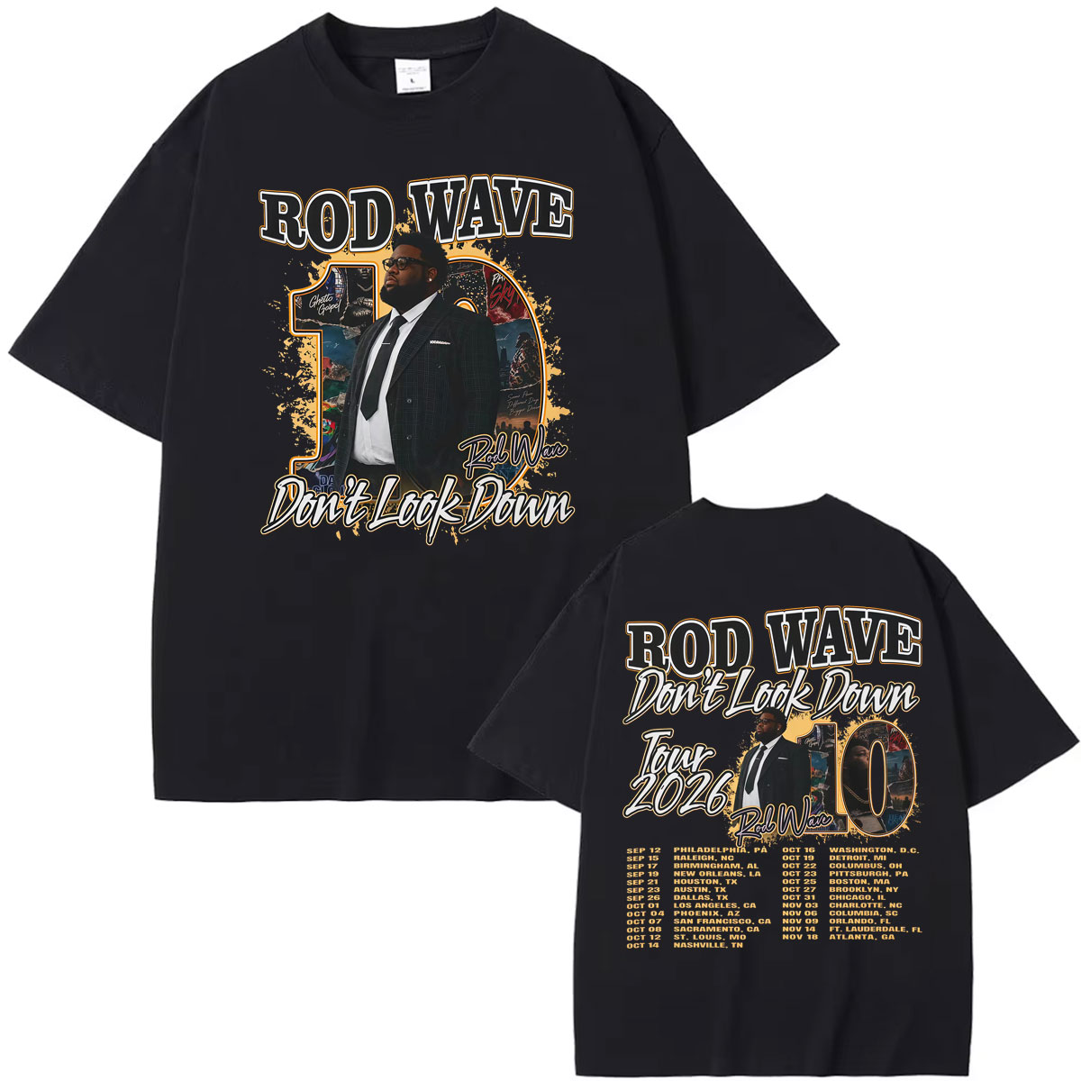 Men'S Fashion Looks 2026 - T-shirt graphique de la tournée «