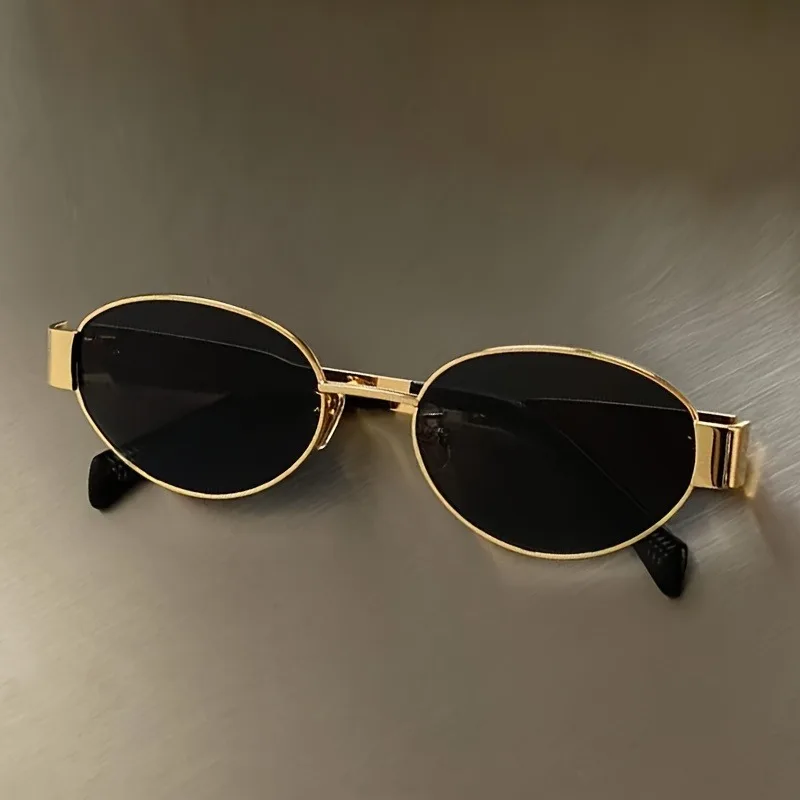 Men'S Fashion Round Glasses - Lunettes de soleil ovales tendance pour