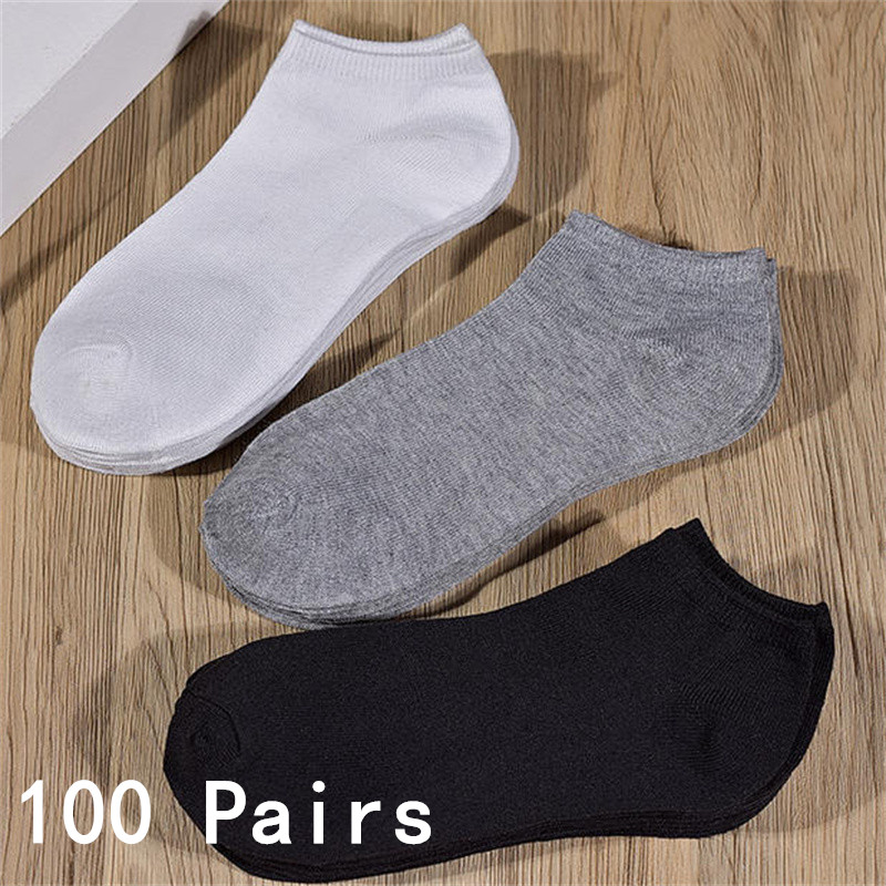Socks Ankle Men - Lot de 50/100 paires de chaussettes