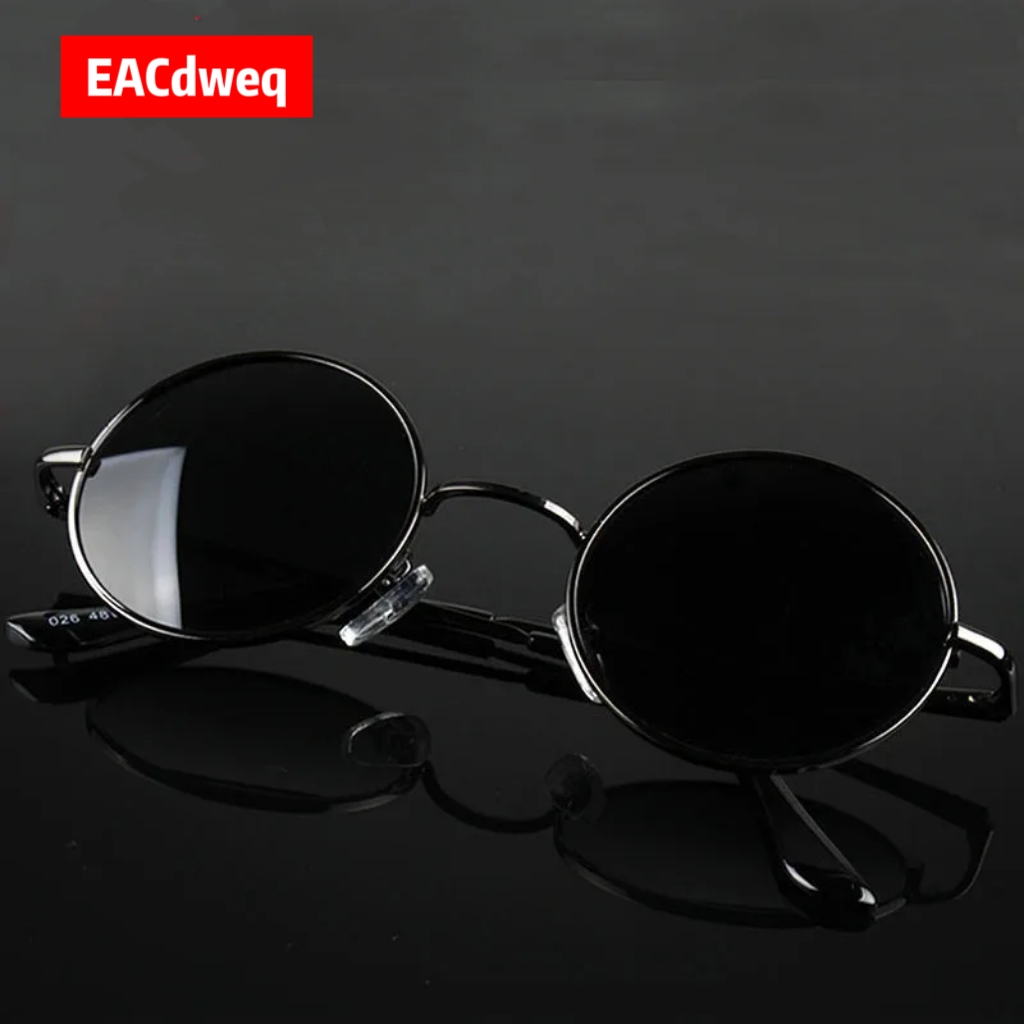 Men'S Fashion Round Glasses - Lunettes de soleil rondes rétro vintage