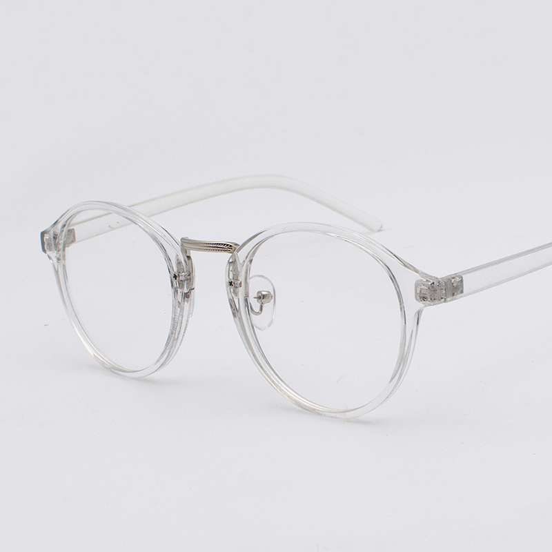 Men'S Fashion Glasses 2026 - Lunettes rondes transparentes à la mode,