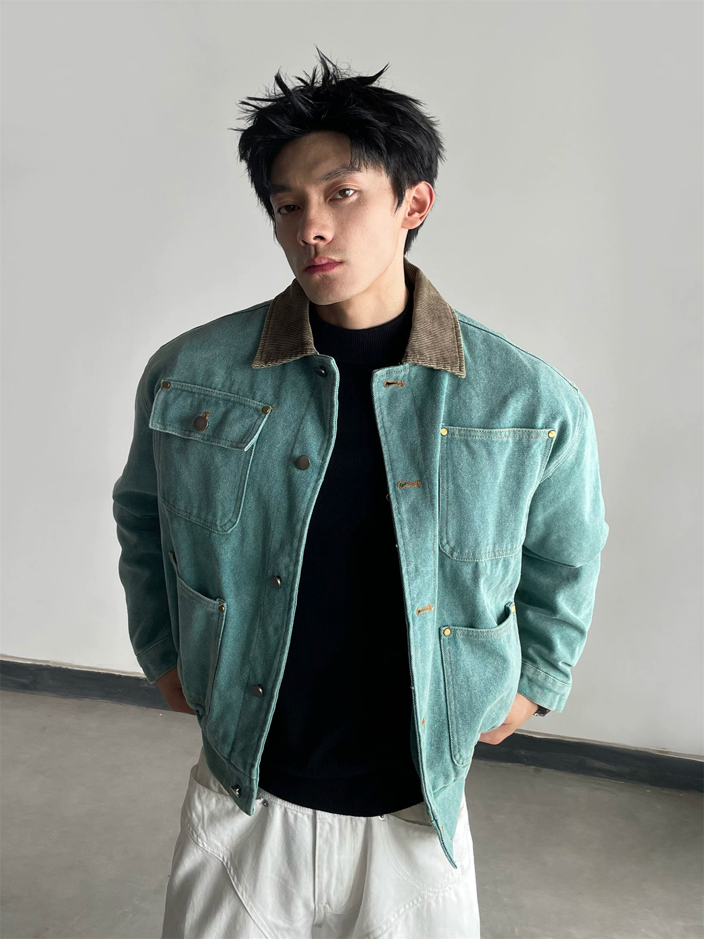 Mens Fashion Denim - Nouvelle veste en jean vintage automne