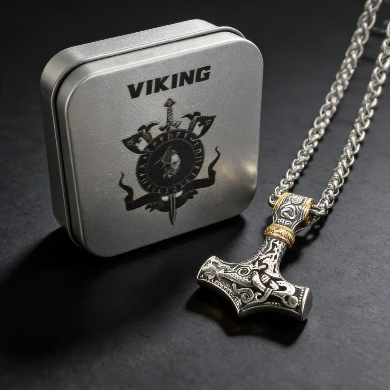Men'S Fashion Designer - 316L acier inoxydable nordique Odin Viking