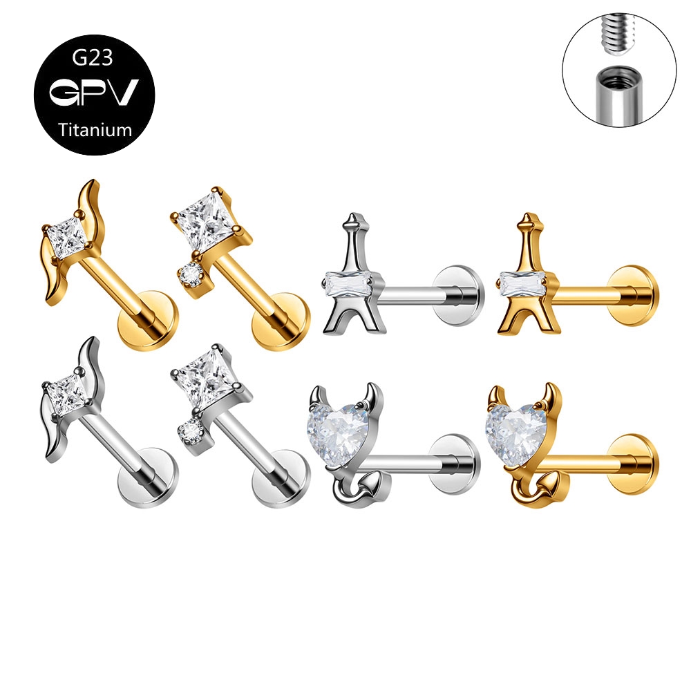 Mens Fashion In 1920 - Clous d'oreille en titane ASTM G23,