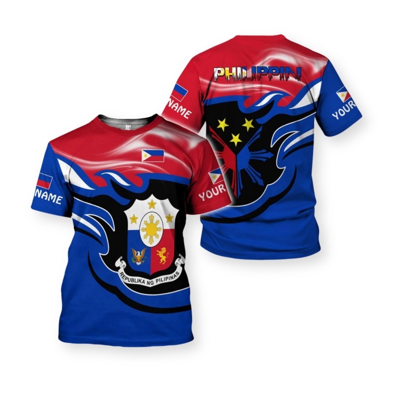 Men'S Fashion Philippines - T-shirt imprimé en 3D avec drapeau