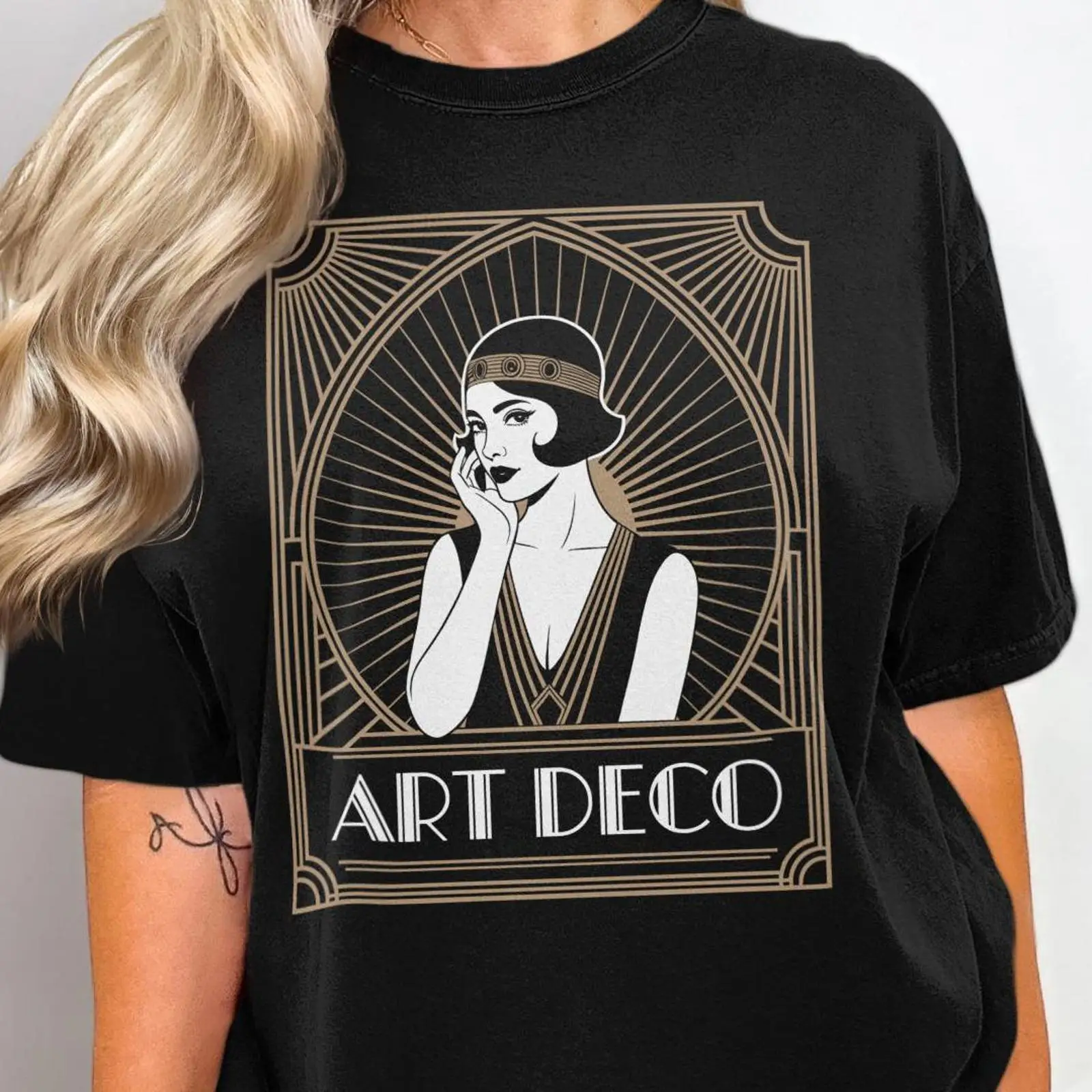 Men'S Fashion Roaring 20S - T-shirt Art Deco Flapper Girl, mode