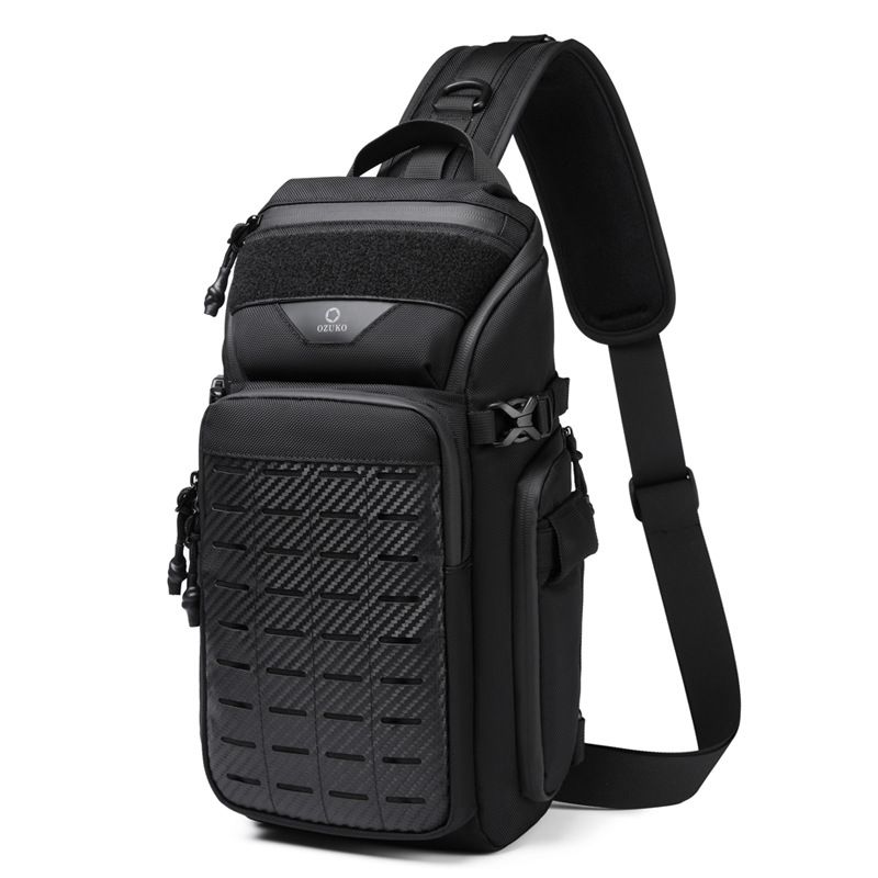 Crossbody Bag Men - OZUKO multifonctionnel hommes fronde poitrine sac