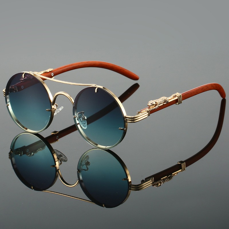 Men'S Fashion Round Glasses - Lunettes de soleil rondes populaires pour