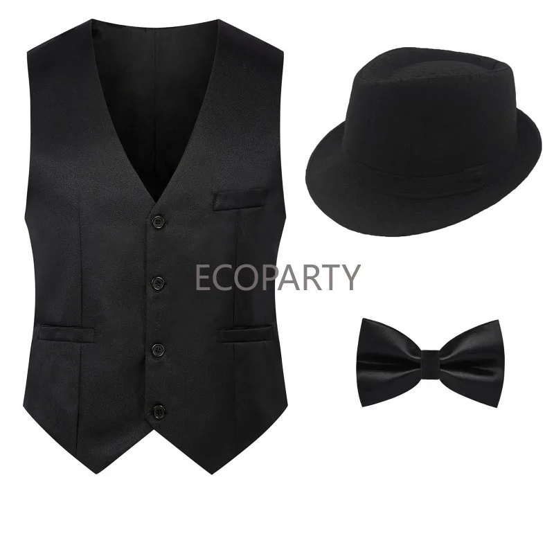 Men'S Fashion Roaring 20S - Costume de cosplay pour hommes, accessoires