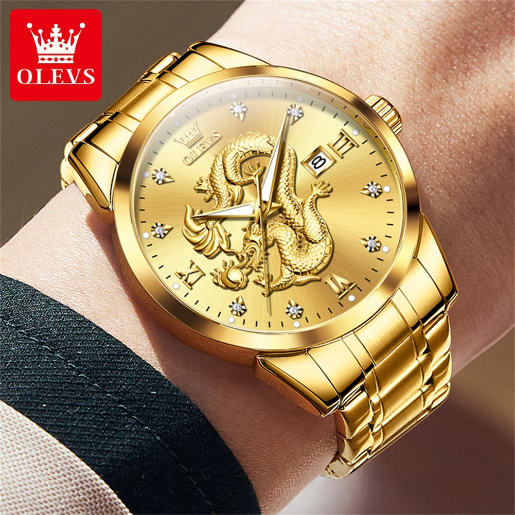 OLEVS-Montre de luxe Golden Dr - Mens Fashion In 1920 avis et prix