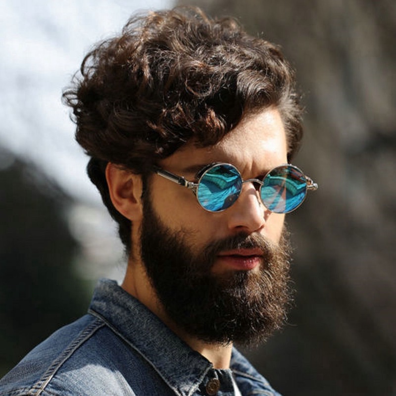 Lunettes de soleil steampunk e - Men'S Fashion Round Glasses avis et prix