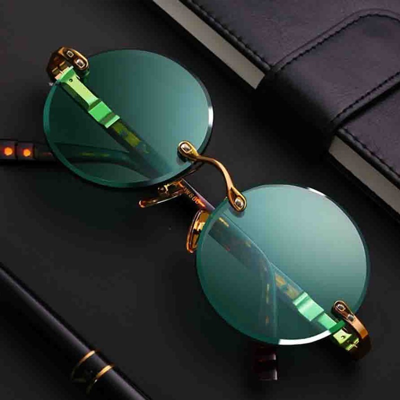 Lunettes de soleil classiques  - Men'S Fashion Round Glasses avis et prix