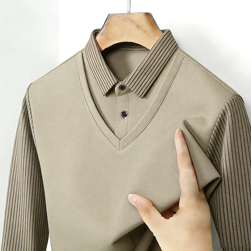 Chemise à col en V à manches l - Men'S Fashion Outfits avis et prix