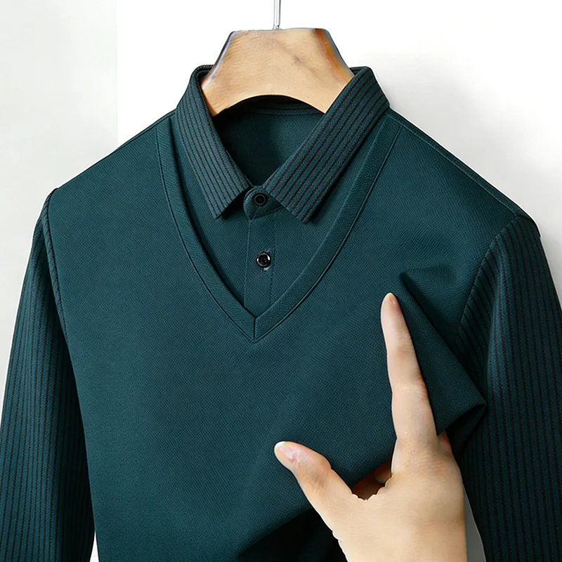 Chemise à col en V à manches l - Men'S Fashion Outfits avis et prix