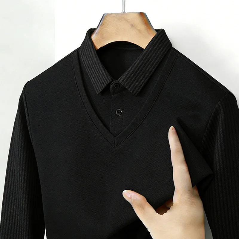 Chemise à col en V à manches l - Men'S Fashion Outfits avis et prix