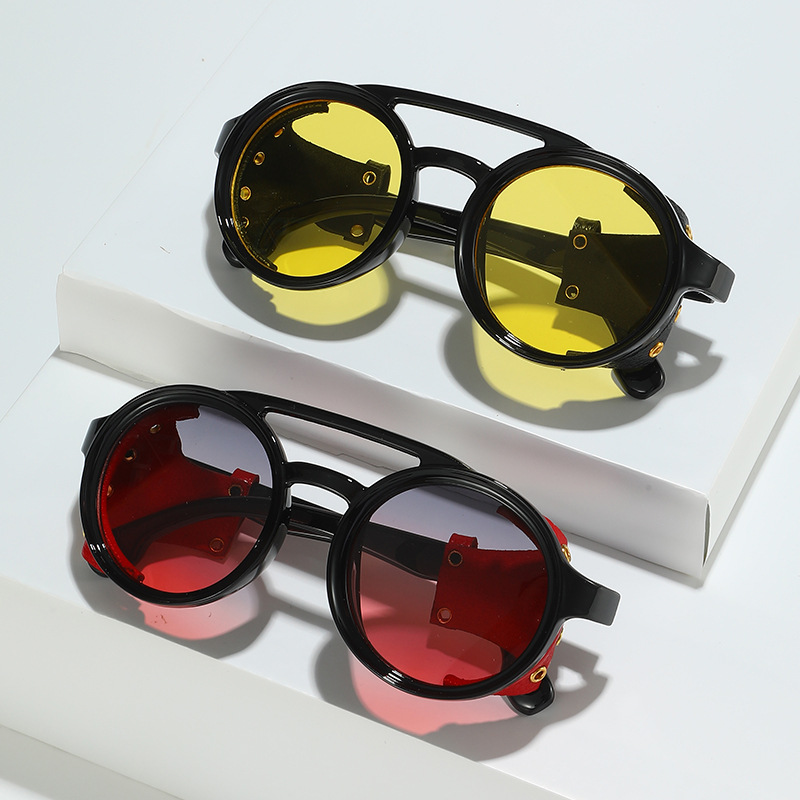 Lunettes de soleil rétro anti- - Men'S Fashion Round Glasses avis et prix