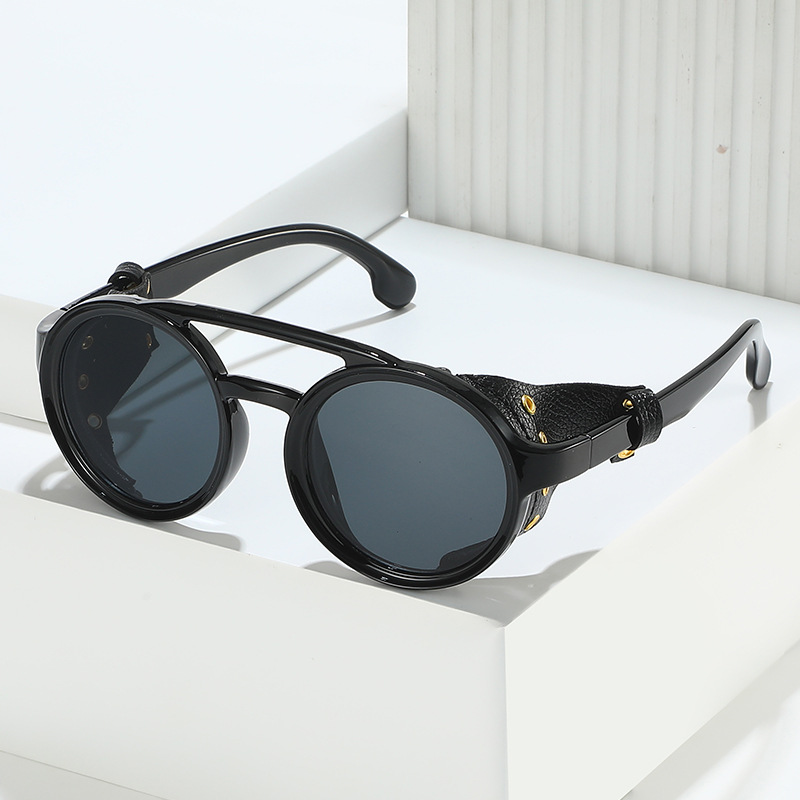 Lunettes de soleil rétro anti- - Men'S Fashion Round Glasses avis et prix