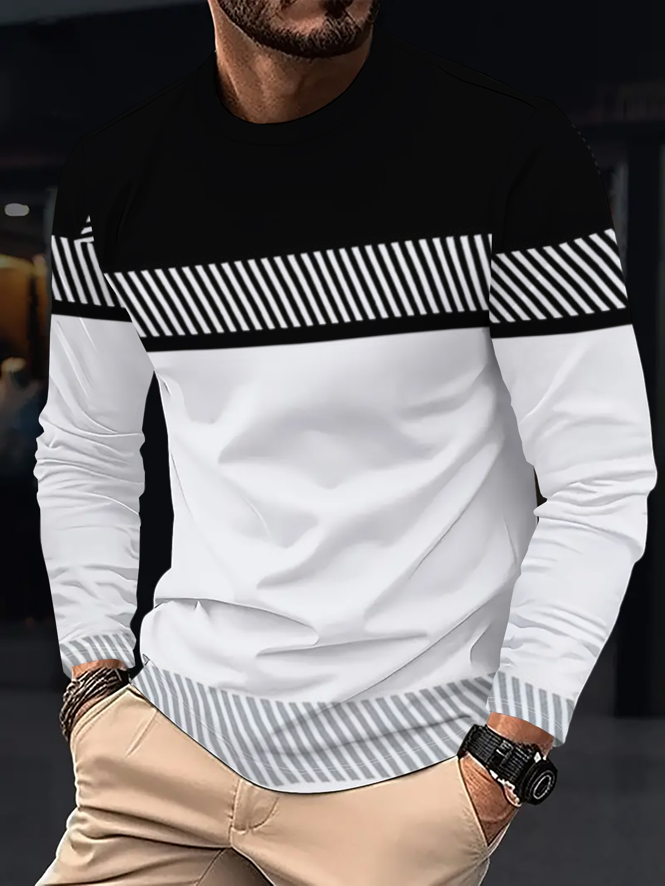 T-shirt à manches longues pour - Men'S Fashion And Style avis et prix
