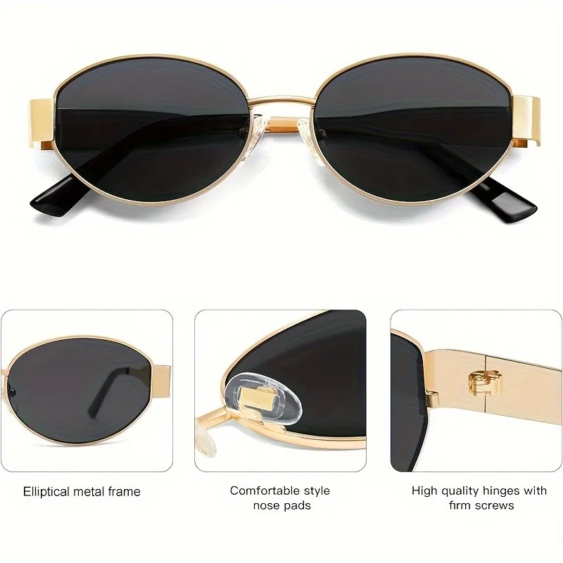 Lunettes de soleil ovales tend - Men'S Fashion Round Glasses avis et prix