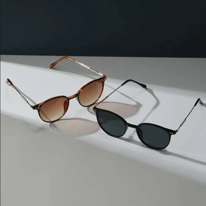 2 paires de lunettes de soleil - Men'S Fashion Round Glasses avis et prix