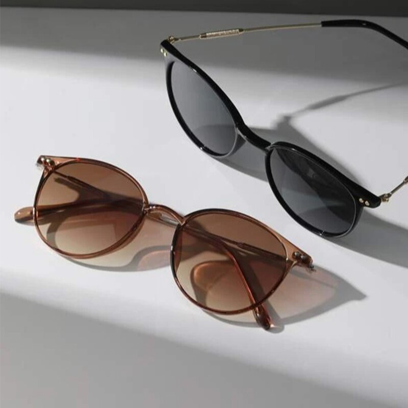 2 paires de lunettes de soleil - Men'S Fashion Round Glasses avis et prix