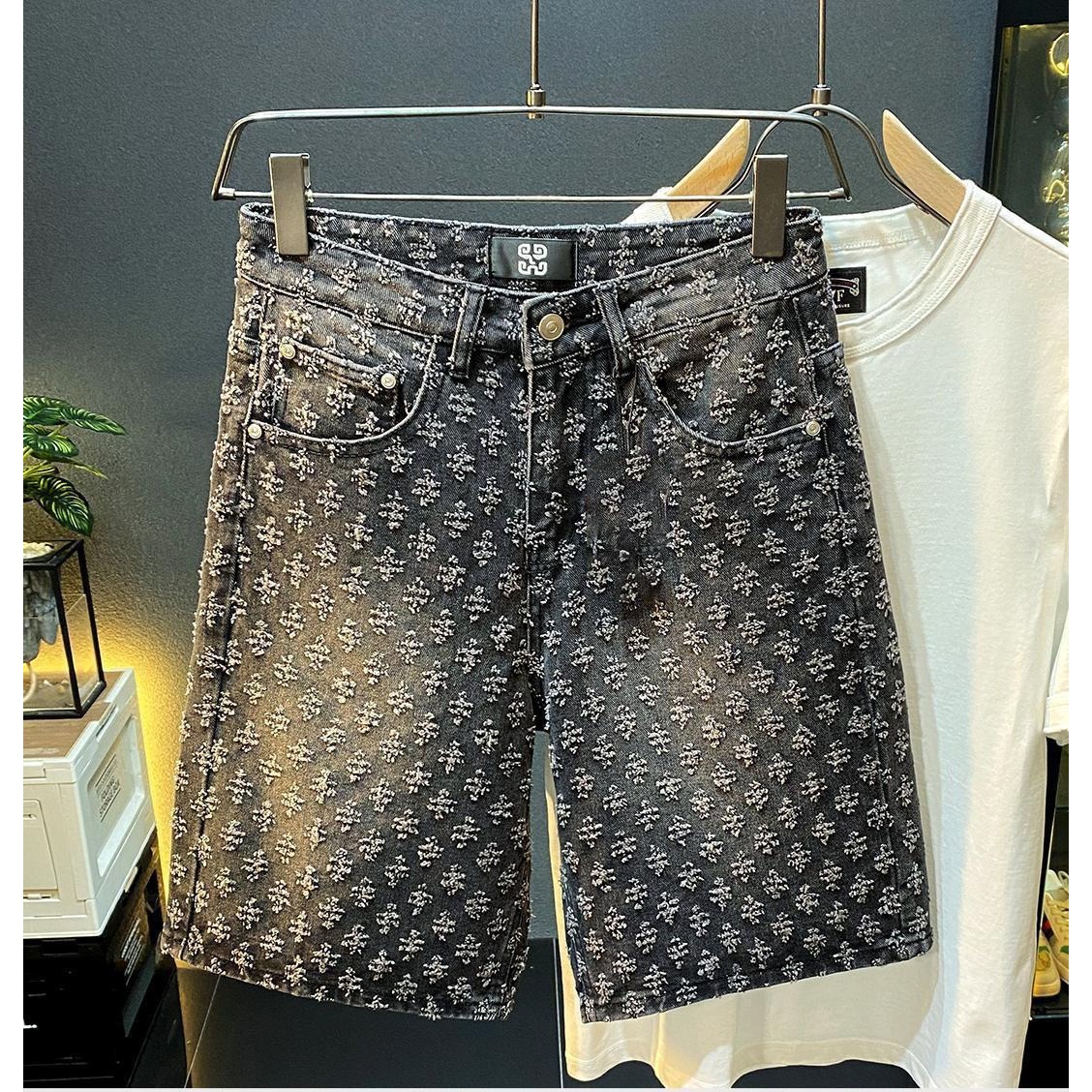 Shorts en jean décontractés po - Mens Fashion Denim avis et prix