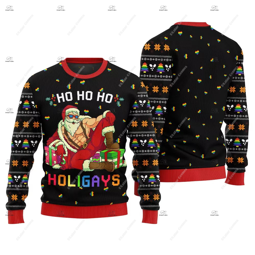 Noël père noël chat tricoté pu - Knitted Cardigan Men avis et prix