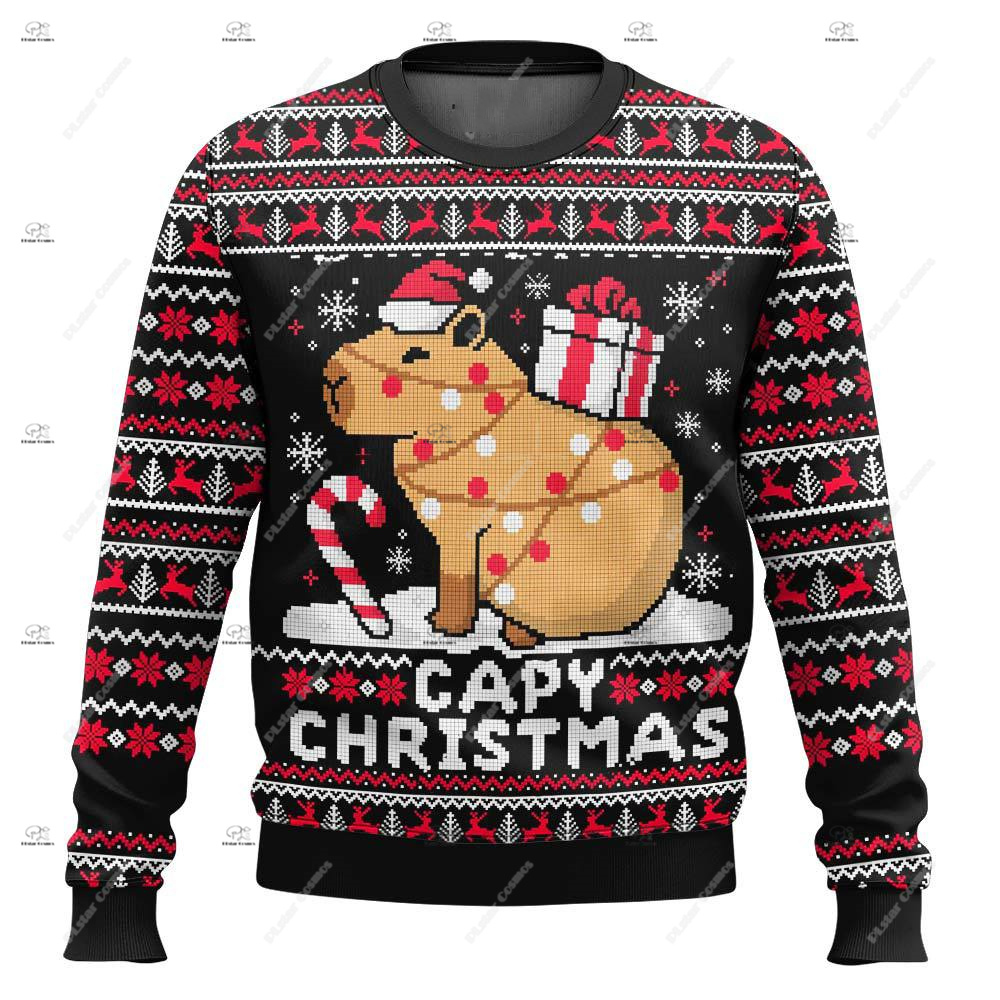 Noël père noël chat tricoté pu - Knitted Cardigan Men avis et prix