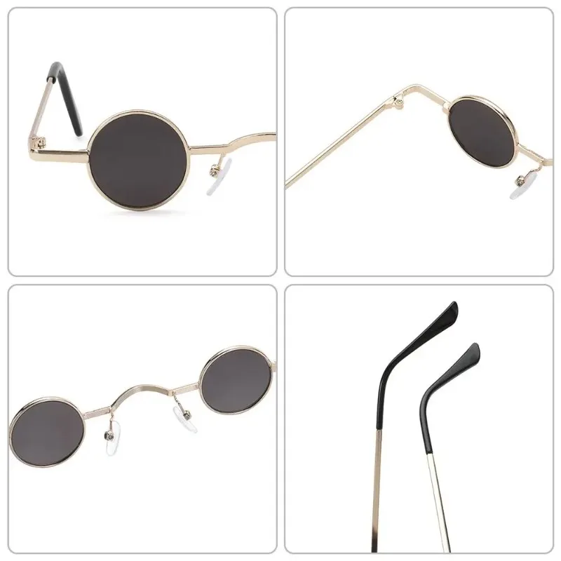 Lunettes de soleil punk rondes - Men'S Fashion Round Glasses avis et prix