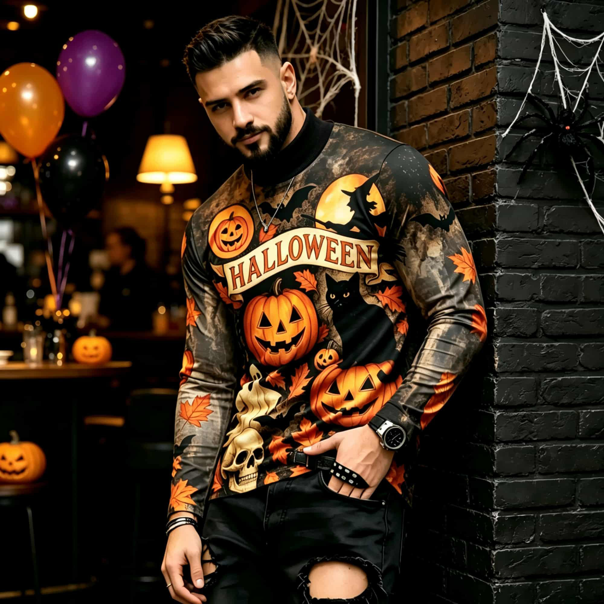 T-shirt à manches longues impr - Men'S Fashion And Style avis et prix