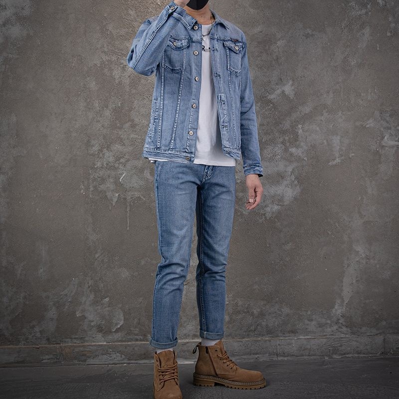 Ensemble de veste en jean déco - Mens Fashion Denim avis et prix