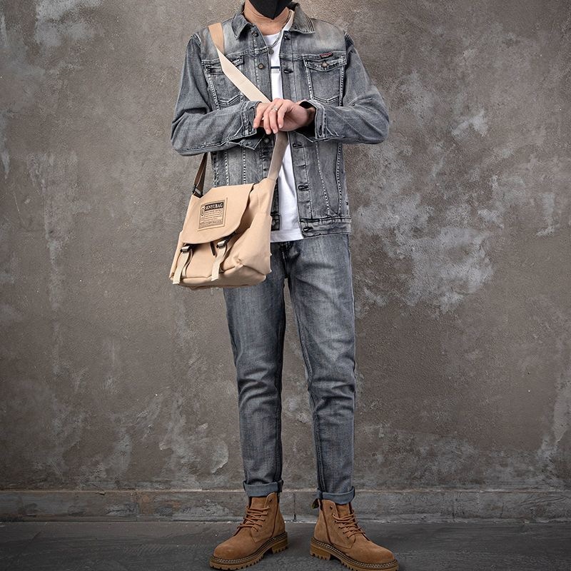 Ensemble de veste en jean déco - Mens Fashion Denim avis et prix
