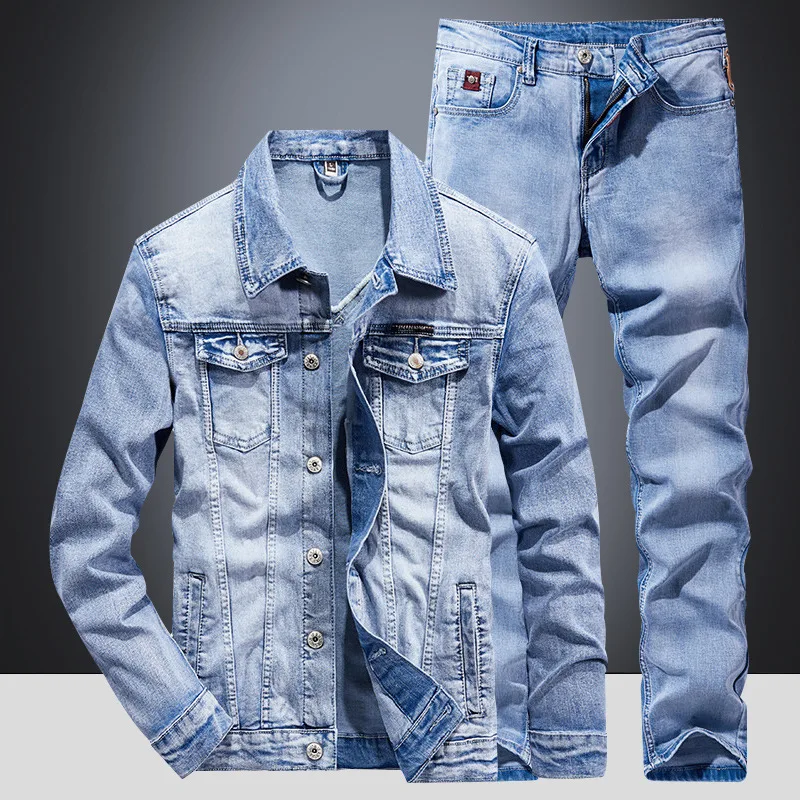 Ensemble de veste en jean déco - Mens Fashion Denim avis et prix