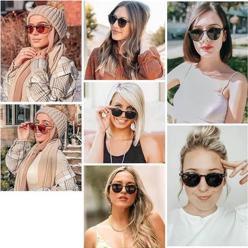 Lunettes de soleil rondes vint - Men'S Fashion Round Glasses avis et prix