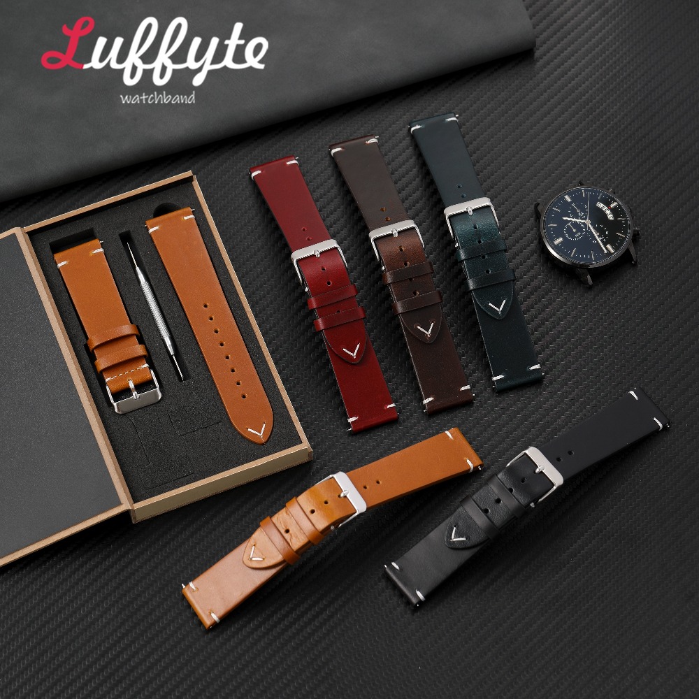 Bracelet de montre en cuir cir - Mens Fashion In 1920 avis et prix