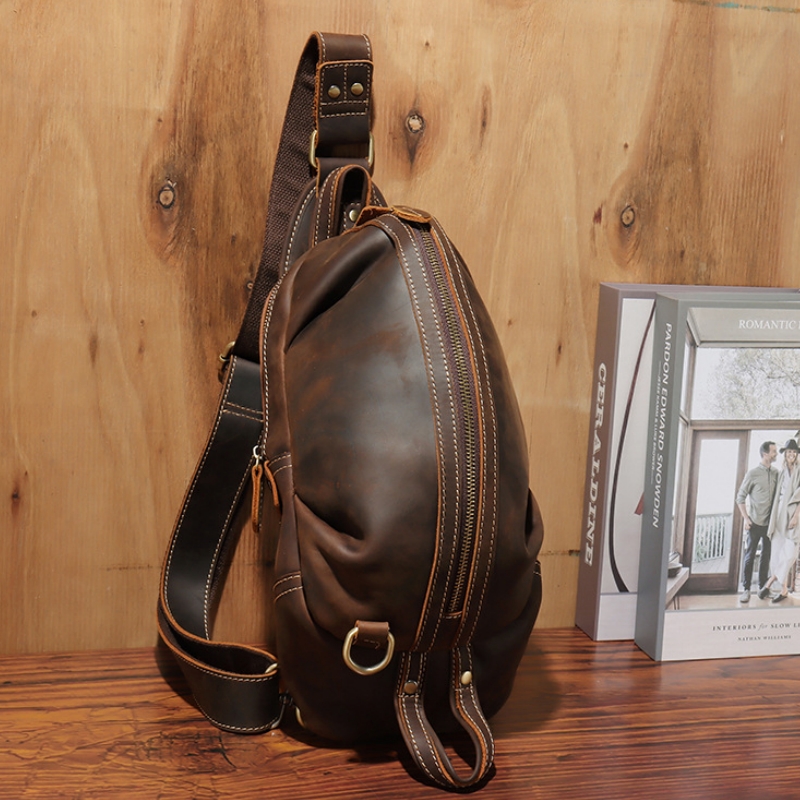 Sac à bandoulière en cuir véri - Crossbody Bag Men avis et prix