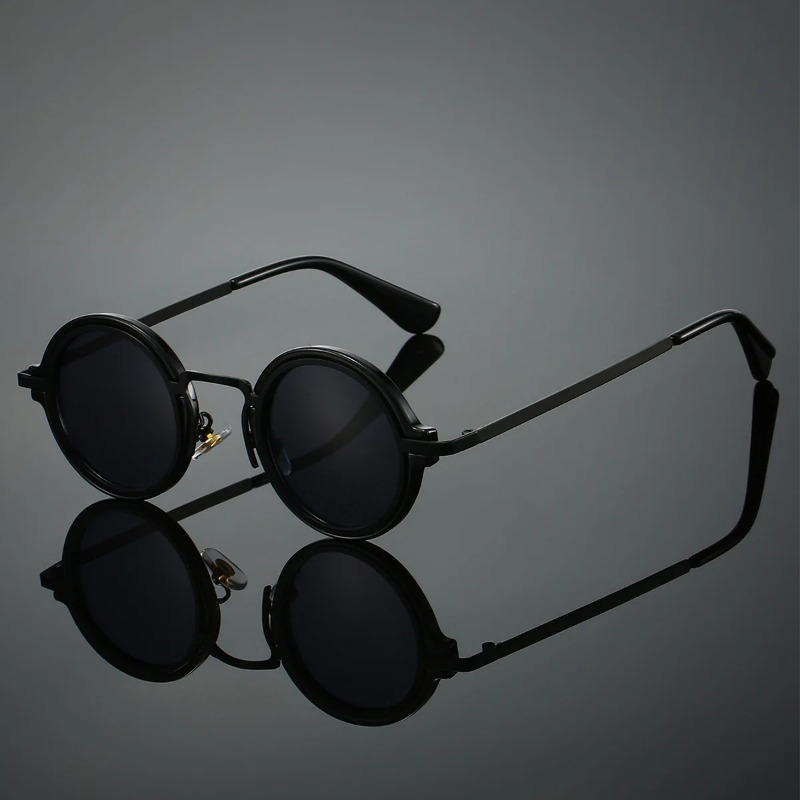 Lunettes de soleil rétro à mon - Men'S Fashion Round Glasses avis et prix
