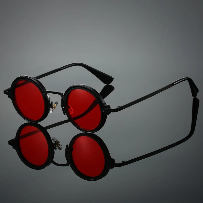 Lunettes de soleil rétro à mon - Men'S Fashion Round Glasses avis et prix